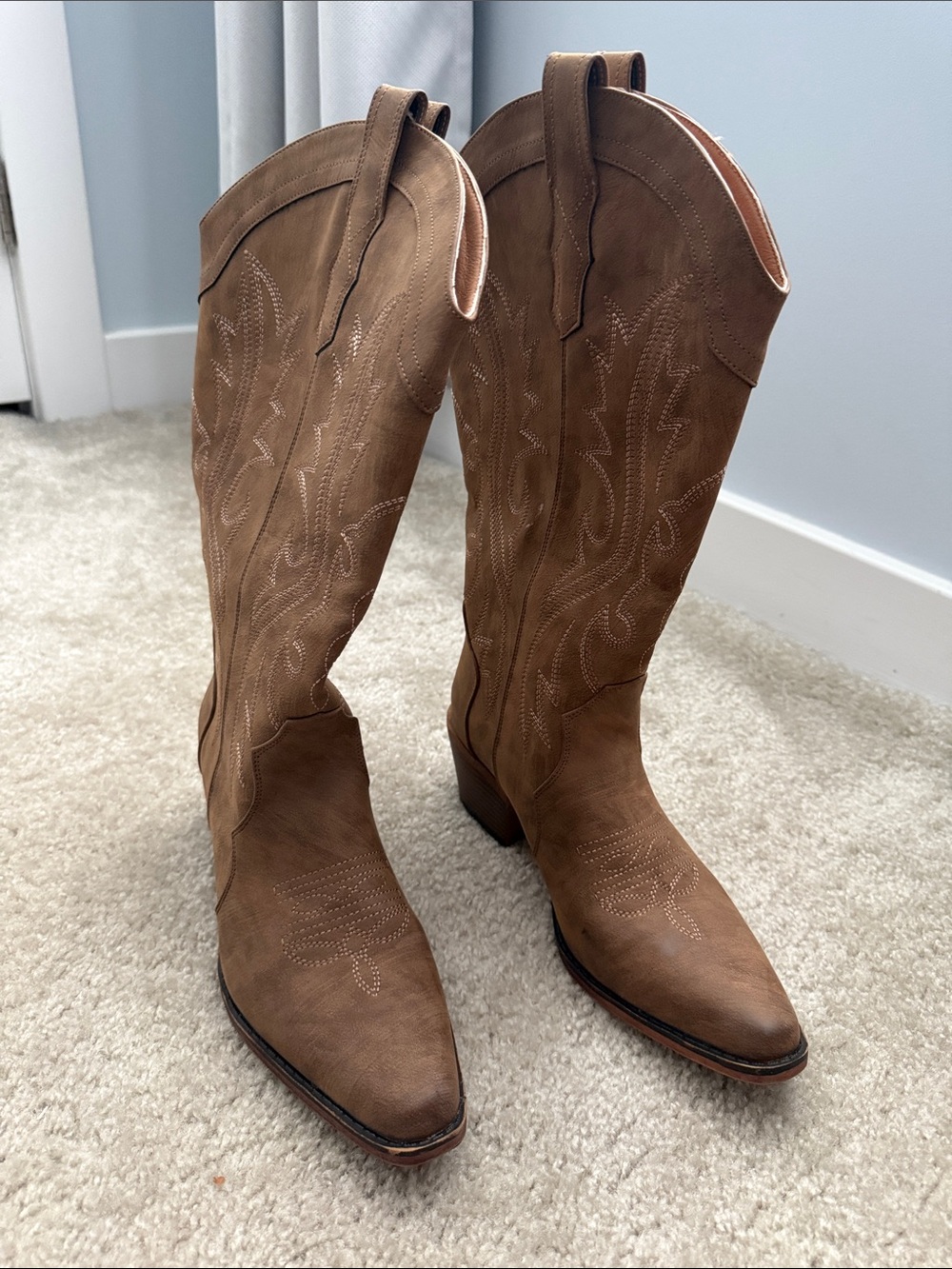 🔺LAST CHANCE!!!🔺 Classic Brown Western Knee-High Boots - Women's